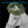 Sweet cherry blossom horse crown